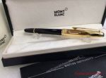 Copy MontBlanc Meisterstuck Rollerball Pen Black w/ Gold Clip